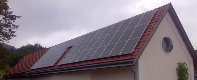 Photovoltaikanlage auf einem Bramac-Dach