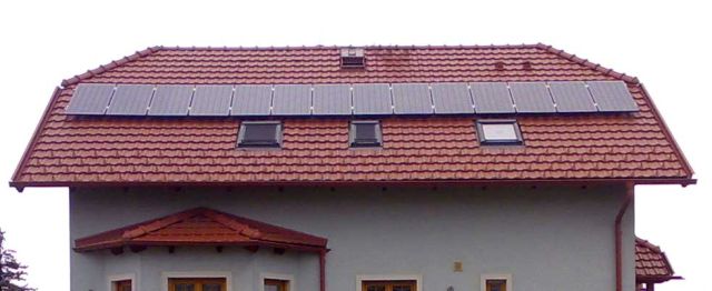 Photovoltaikanlage auf einem Einfamilienhaus in Niederösterreich